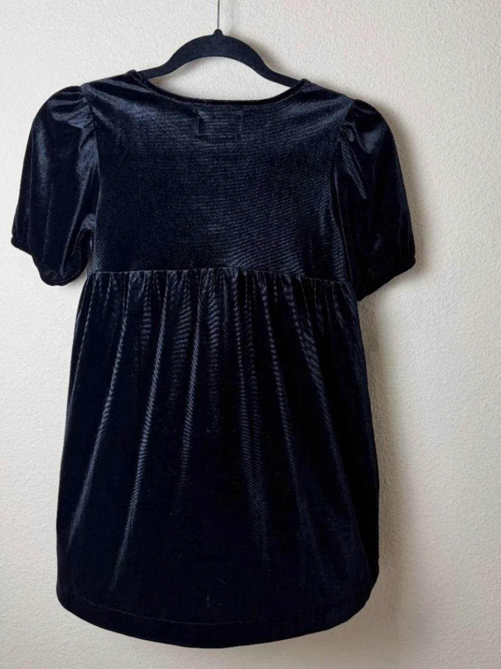 OLD NAVY Black Velvet Velveteen Dress new NWT Size Medium 8